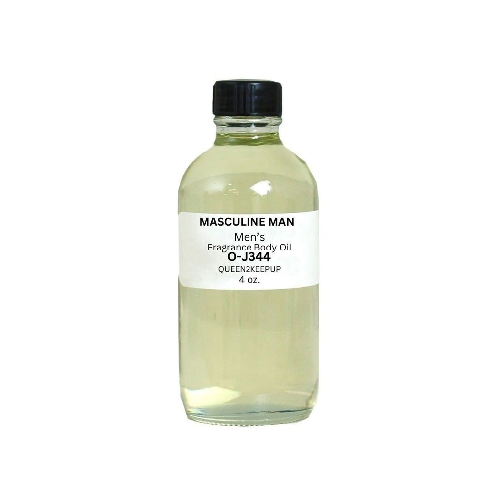 Masculine Man (Men) Body Oil 4 oz Fragrance All Natural Scent